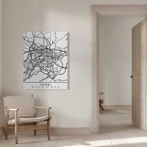 Tablou canvas „Black Maps 85” de Emiliano Deificus