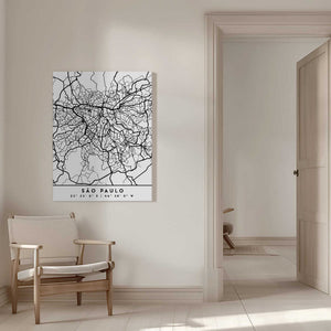 Tablou canvas „Black Maps 77” de Emiliano Deificus