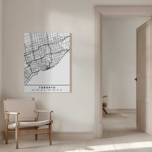 Tablou canvas „Black Maps 89” de Emiliano Deificus
