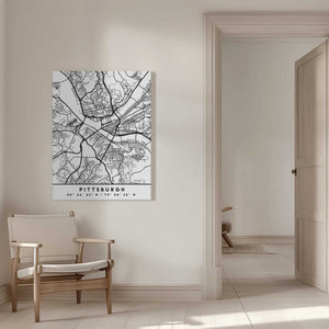 Tablou canvas „Black Maps 67” de Emiliano Deificus