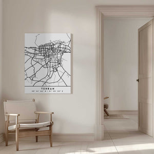 Tablou canvas „Black Maps 86” de Emiliano Deificus