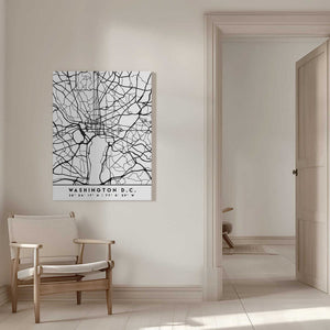 Tablou canvas „Black Maps 93” de Emiliano Deificus