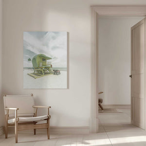 Tablou canvas „Vintage Florida Flair at Miami Beach” de Melanie Viola
