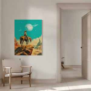 Tablou canvas „A Western Astronaut” de Taudalpoi