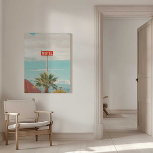 Tablou canvas „This Motel is for the Birds” de Tom Windeknecht