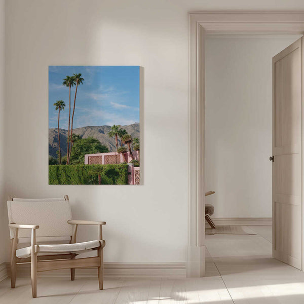 Tablou canvas „Palm Springs Pink House” de Bethany Young