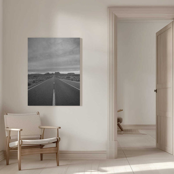 Tablou canvas „Monochrome Monument Valley II” de Bethany Young