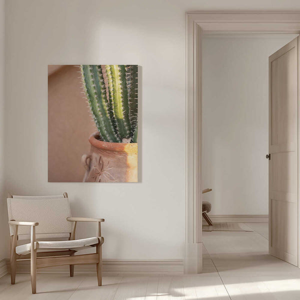 Tablou canvas „Green On Orange | Marrakech Travel Photography” de Raisa Zwart