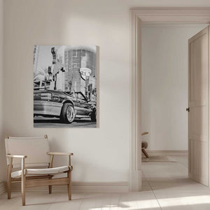 Tablou canvas „Las Vegas Car B&w” de Pictufy Studio III