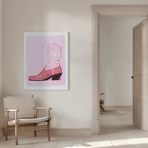Tablou canvas „P&amp;c Cowgirlboot” de Jenny Liz Rome