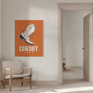 Tablou canvas „Cowboy Boots Vintage” de Pictufy Studio