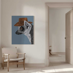 Tablou canvas „Felix The Cowboy Lemur” de Anyone Can Yeehaw