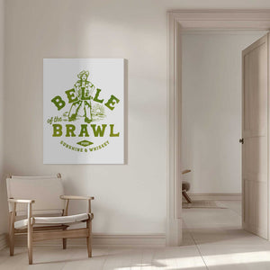 Tablou canvas „Belle Of The Brawl Cowgirl Wall Art” de The Whiskey Ginger