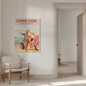 Tablou canvas „Cape Cod Massachusetts Summer Beach Art” de The Whiskey Ginger