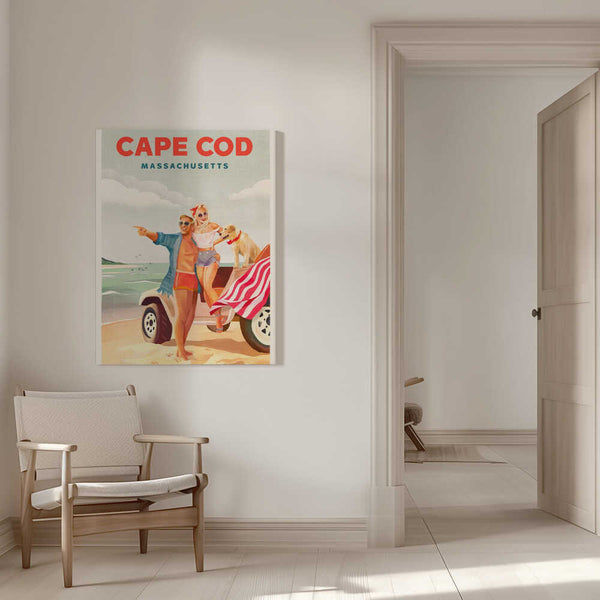 Tablou canvas „Cape Cod Massachusetts Summer Beach Art” de The Whiskey Ginger