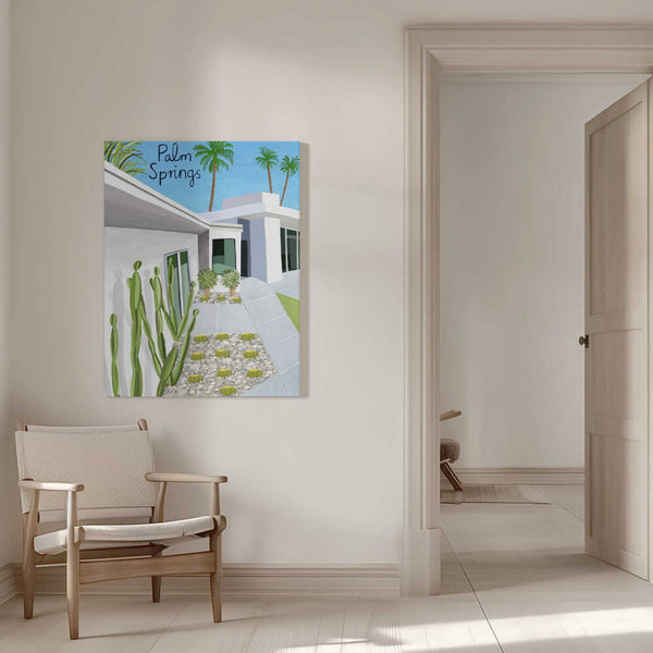 Tablou canvas „Palm Springs Modern Architecture by Artist Carla Daly” de Carla Daly