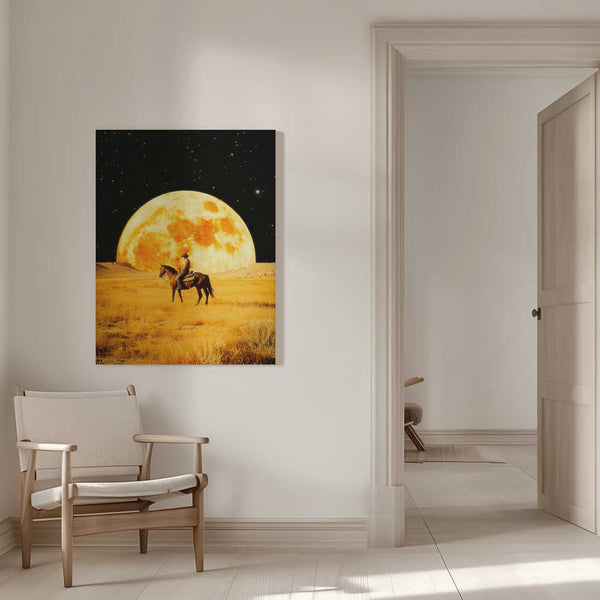 Tablou canvas „Lunar Cowboy” de Taudalpoi
