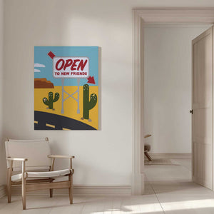 Tablou canvas „Open To New Friends” de Rankin Willard
