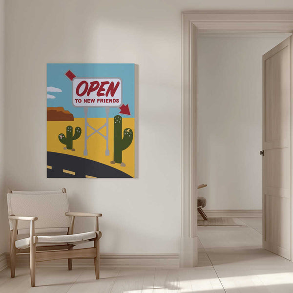 Tablou canvas „Open To New Friends” de Rankin Willard