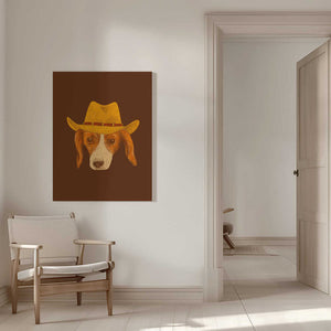Tablou canvas „Nala The Cutest Cowgirl Pup” de Anyone Can Yeehaw