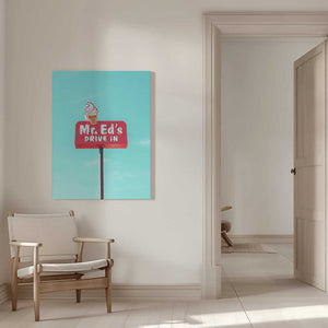 Tablou canvas „Mr. Ed's Drive In Vintage Sign in Urbana, Missouri, USA” de Tom Windeknecht