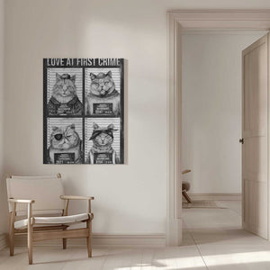Tablou canvas „Love At First Crime” de Mike Koubou