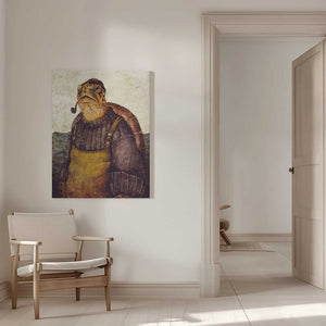 Tablou canvas „Vintage Stylish Turtle” de Mike Koubou