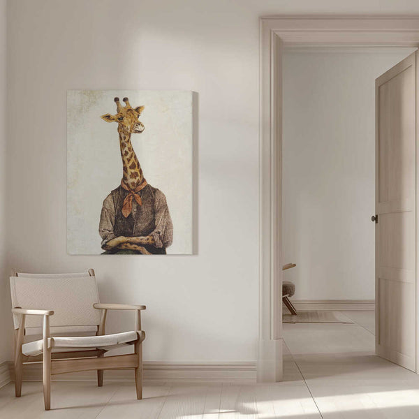 Tablou canvas „Giraffe With A Human Body” de Mike Koubou