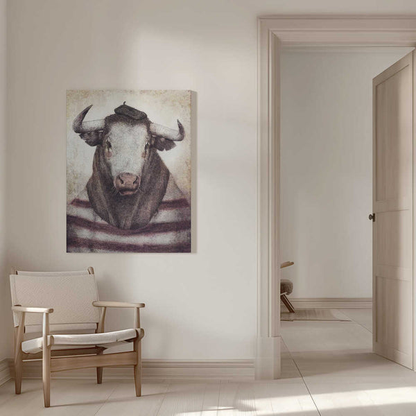 Tablou canvas „Bovine Chic Style” de Mike Koubou