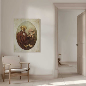 Tablou canvas „Victorian-style Portrait Couple” de Mike Koubou