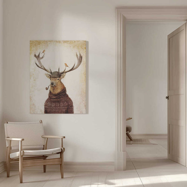 Tablou canvas „Winter Stag” de Mike Koubou