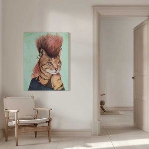 Tablou canvas „Stylish Tabby Cat” de Mike Koubou