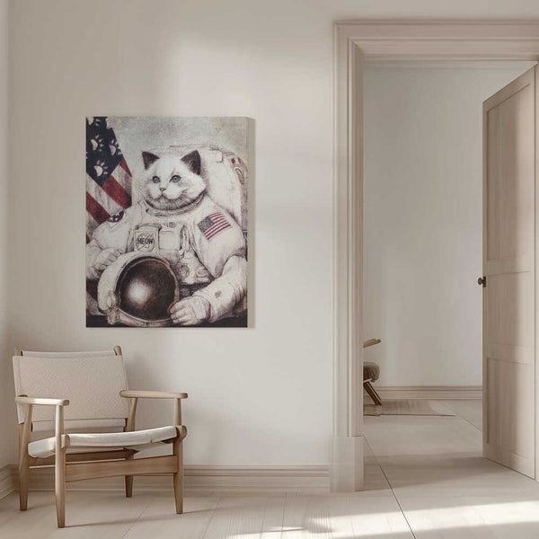 Tablou canvas „Meow Out of Space” de Mike Koubou