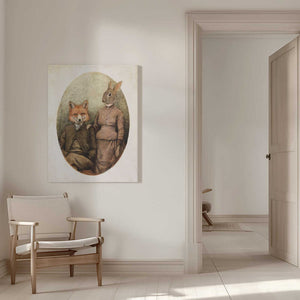 Tablou canvas „The Foxes” de Mike Koubou
