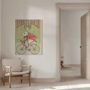 Tablou canvas „Rabbits Biker Club” de Mike Koubou