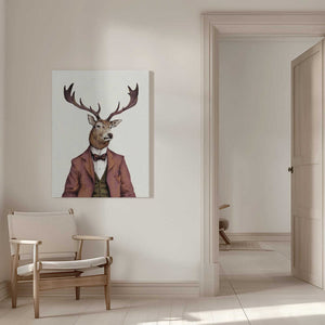 Tablou canvas „A deer With Human Attire—wearing” de Mike Koubou