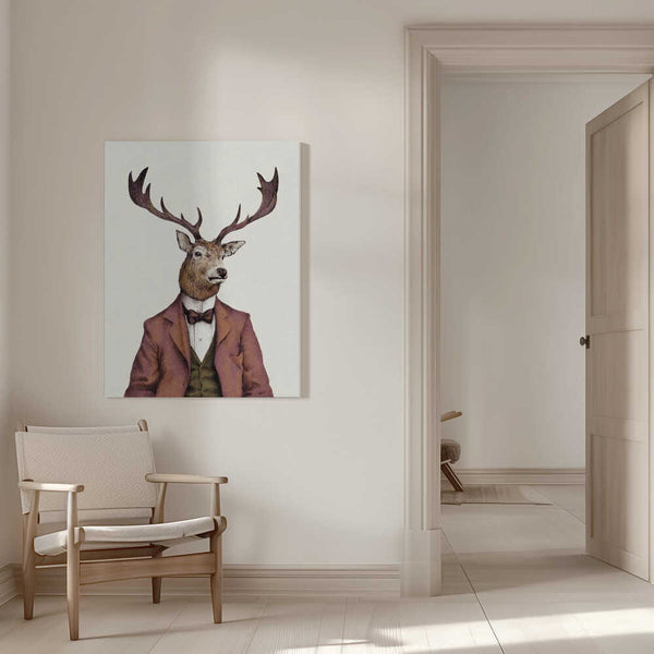 Tablou canvas „A deer With Human Attire—wearing” de Mike Koubou