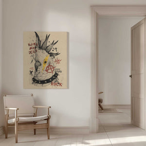 Tablou canvas „Cockatoo Uprising” de Mike Koubou