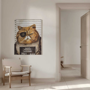 Tablou canvas „Funny Cat” de Mike Koubou
