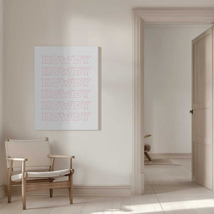 Tablou canvas „Pink Howdy” de Jolly and Dash