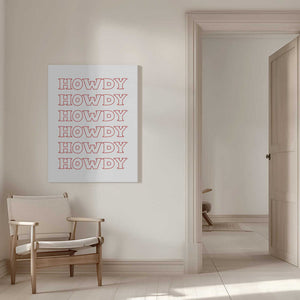 Tablou canvas „Red Howdy” de Jolly and Dash