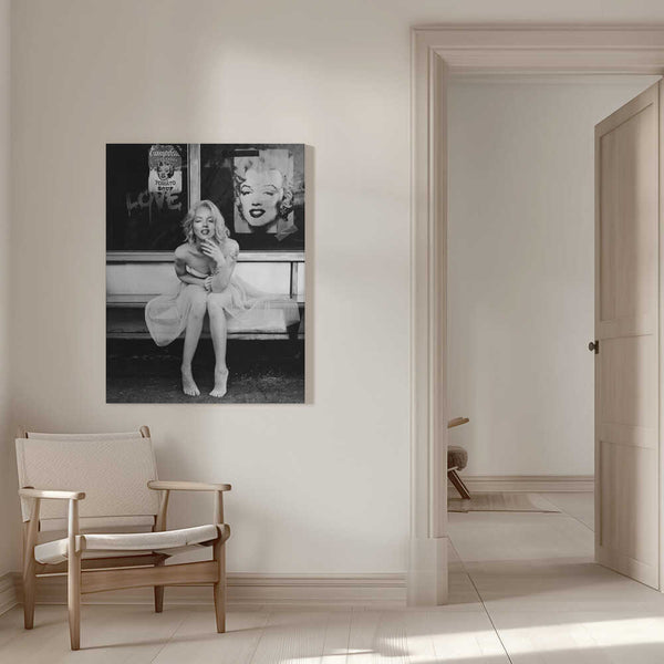 Tablou canvas „New Marilyn BW” de Dikhotomy