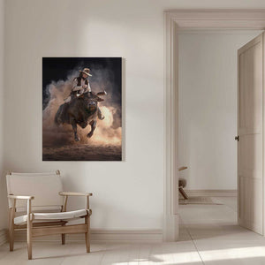Tablou canvas „BullRide” de Marcel Egger