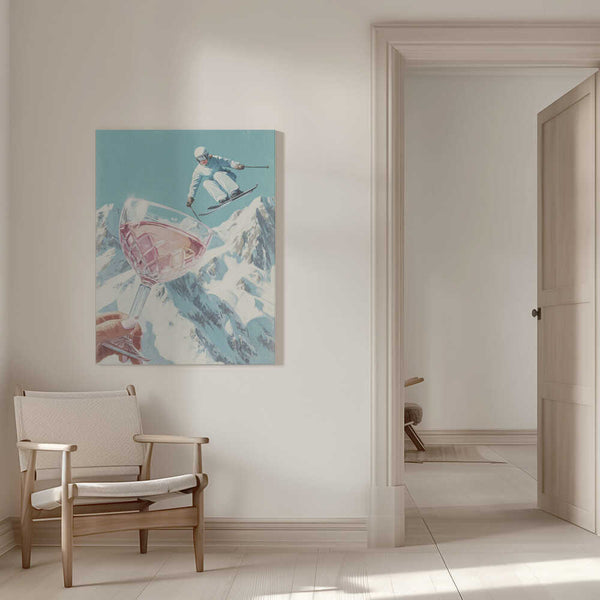 Tablou canvas „Sip and Ski” de Andreas Magnusson