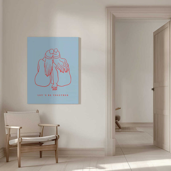 Tablou canvas „Let´s be together” de Ohkimiko