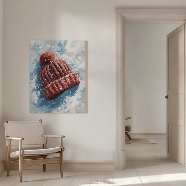 Tablou canvas „Mütze im Schnee” de Ohkimiko