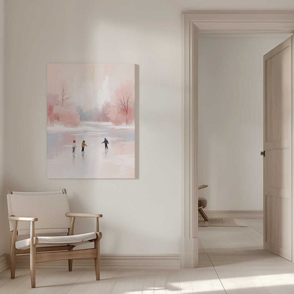 Tablou canvas „Schlittschuhlaufen” de Ohkimiko