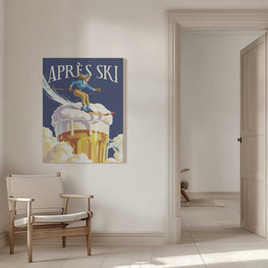 Tablou canvas „Apres Ski Vintage” de Andreas Magnusson