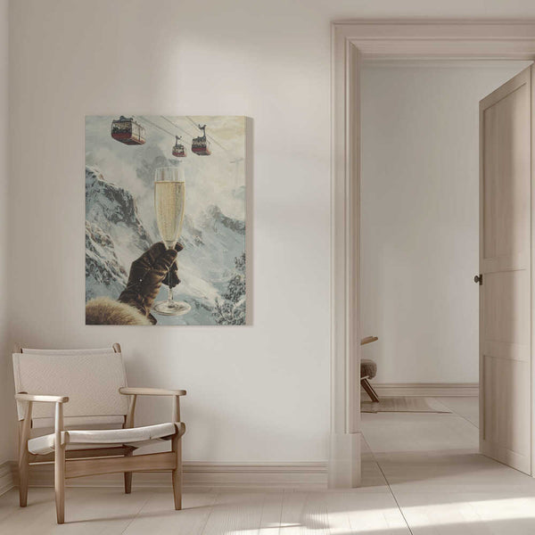 Tablou canvas „Bubbly Skiing” de Andreas Magnusson