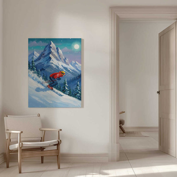 Tablou canvas „Snow skiing adventures” de HUGO